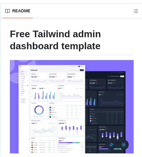 Cruip Tailwind Dashboard Template screenshot
