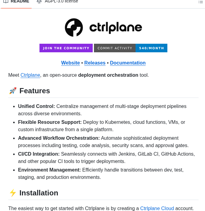 Ctrlplanedev Ctrlplane screenshot