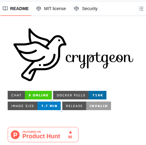 Cupcakearmy Cryptgeon screenshot