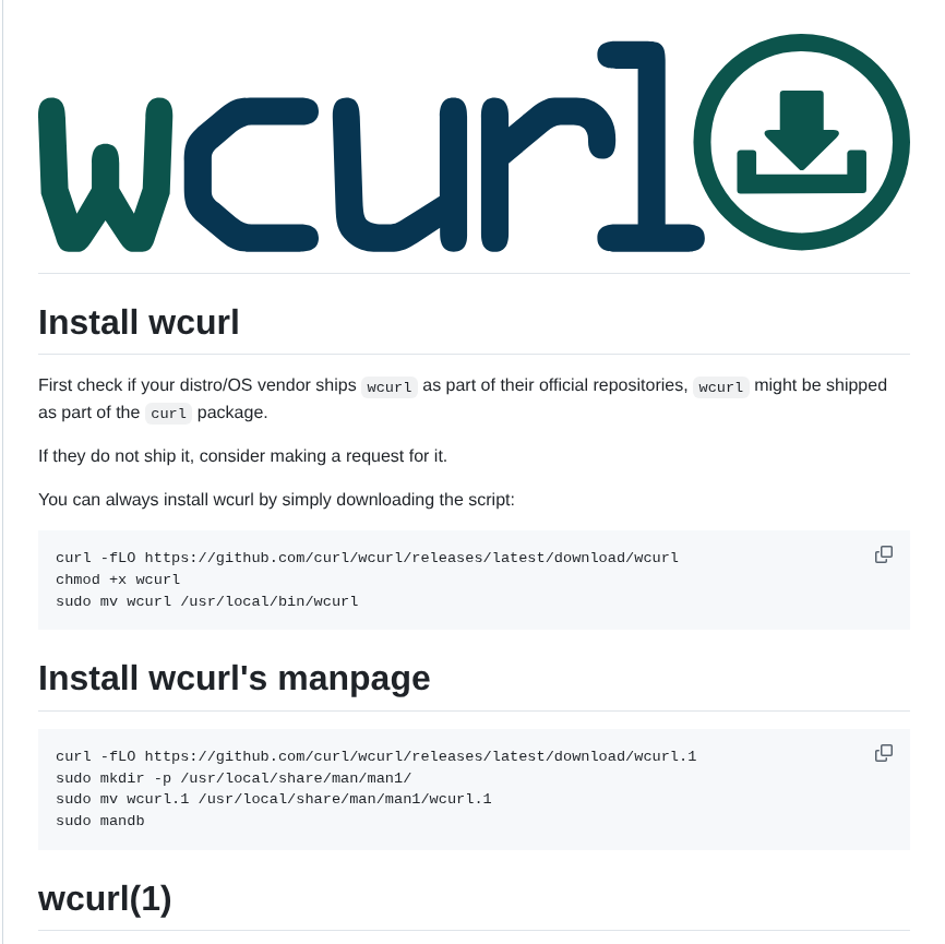 Curl Wcurl screenshot