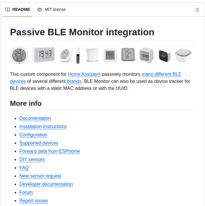 Custom Components Ble_monitor screenshot