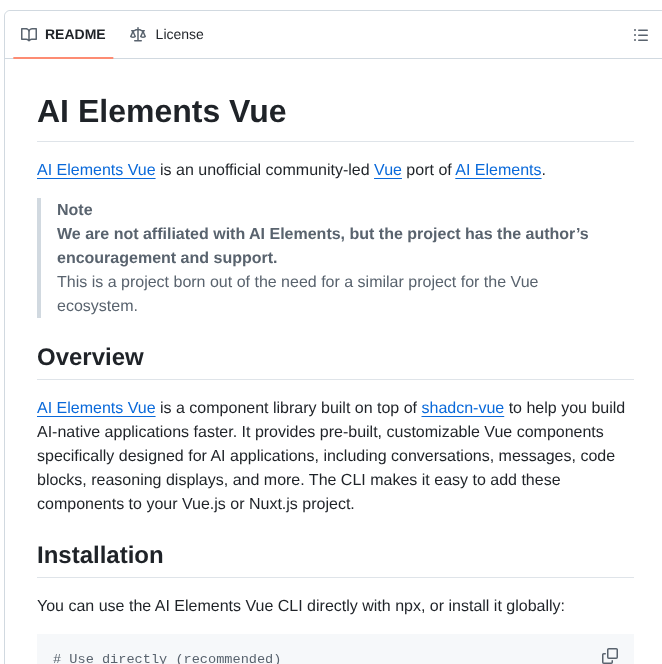 Cwandev Ai Elements Vue screenshot