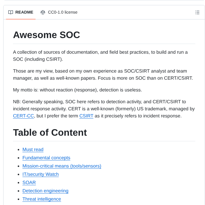 Cyb3rxp Awesome Soc screenshot