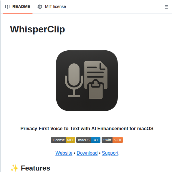 Cydanix Whisperclip screenshot