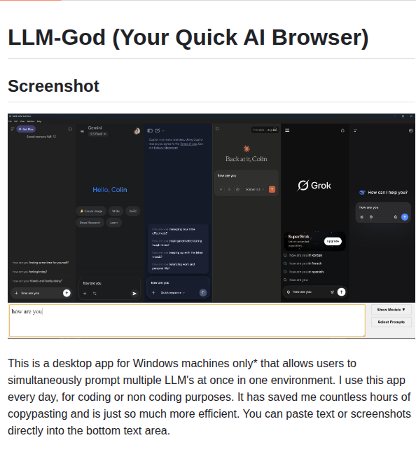 Czhou578 Llm God screenshot