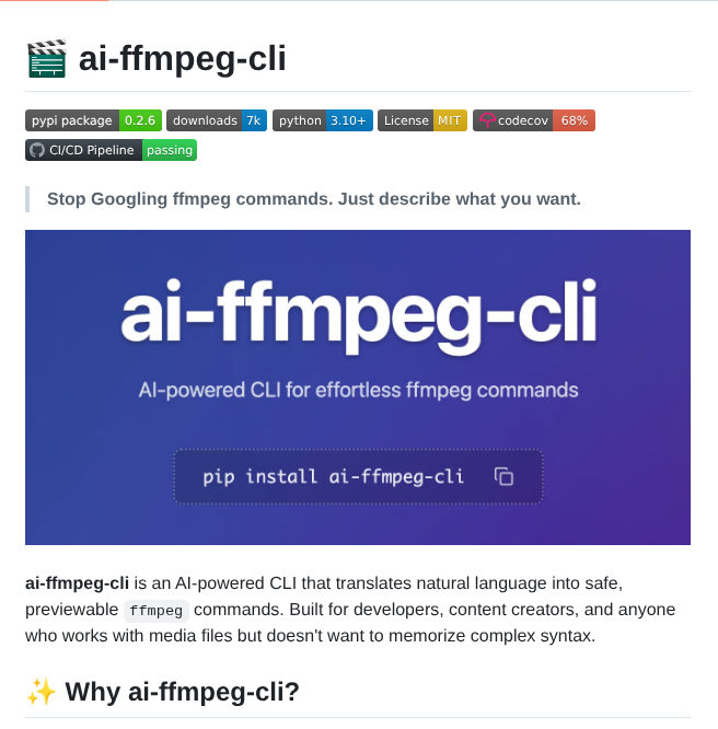 D K Patel Ai Ffmpeg Cli screenshot