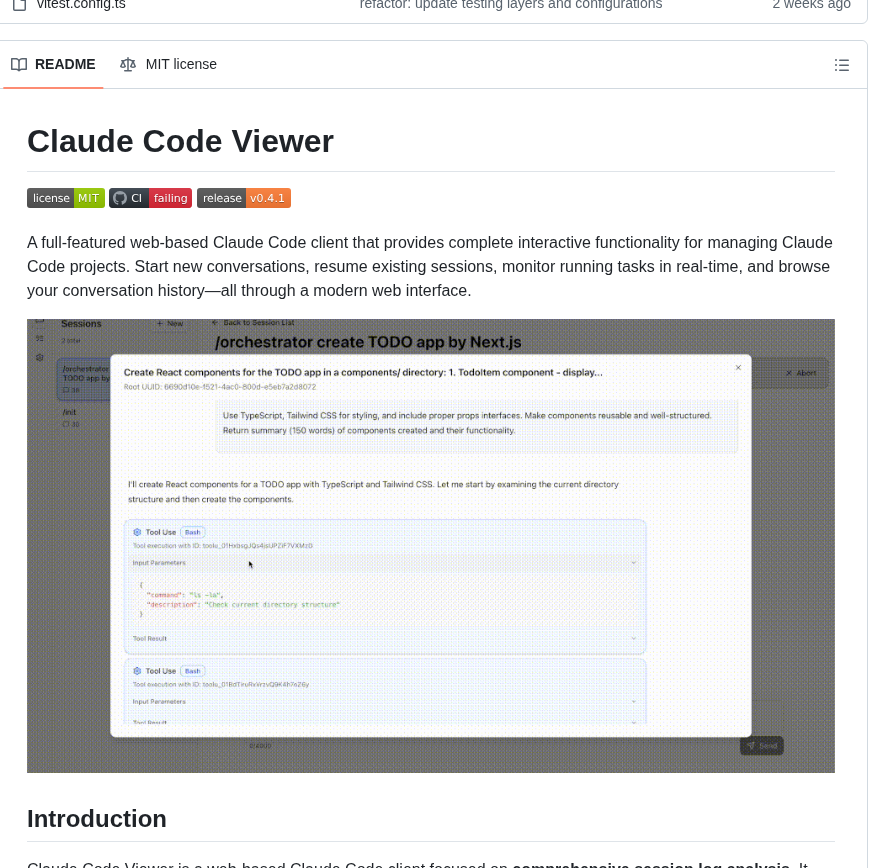 D Kimuson Claude Code Viewer screenshot