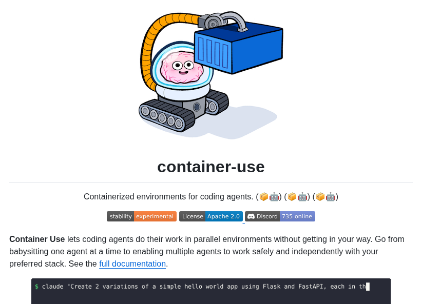 Dagger Container Use screenshot