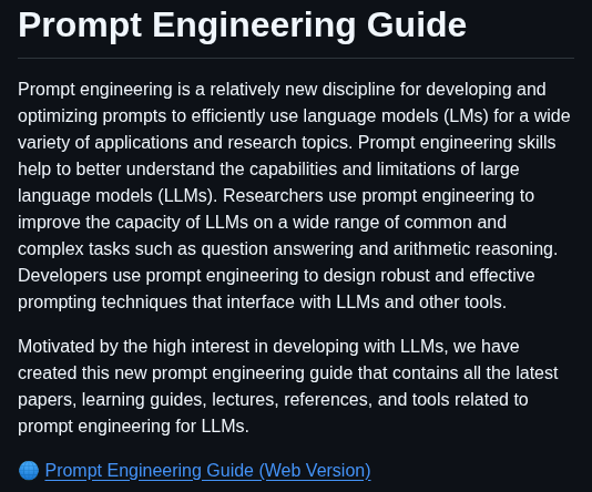 Dair Ai Prompt Engineering Guide screenshot