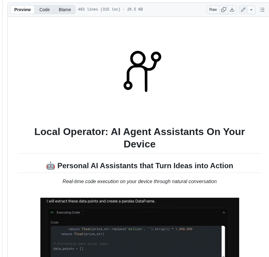 Damianvtran Local Operator screenshot