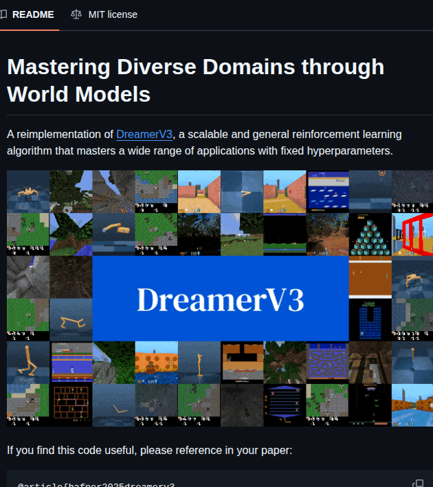 Danijar Dreamerv3 screenshot