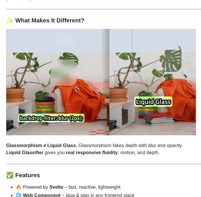 Danilofiumi Liquid Glass Svelte screenshot