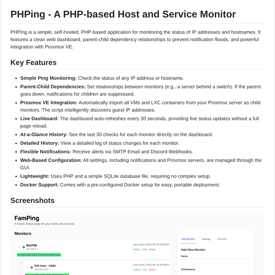Danmed Phping screenshot