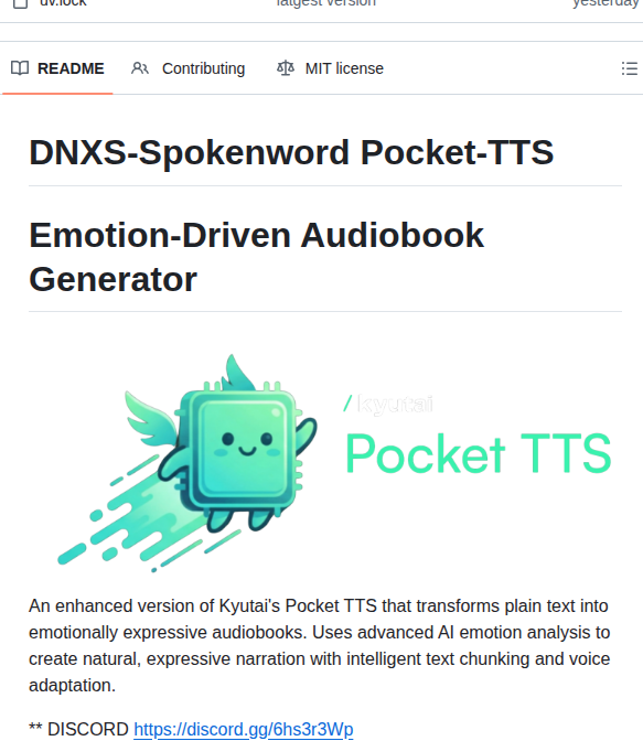 Danneauxs Pocket Tts Spokenword screenshot