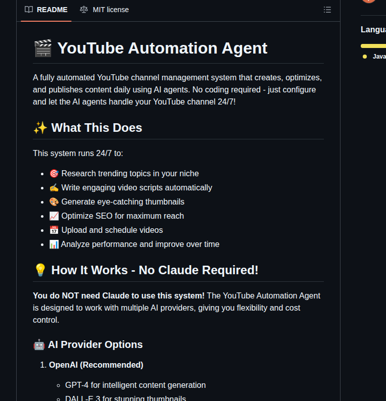 Darkzogx Youtube Automation Agent screenshot