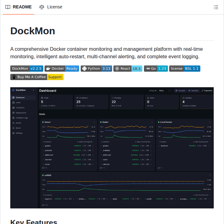 Darthnorse Dockmon screenshot