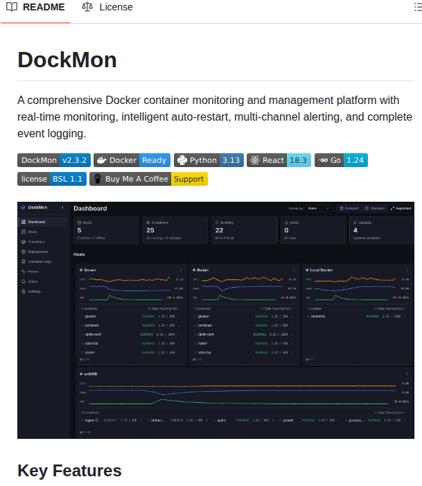 Darthnorse Dockmon screenshot