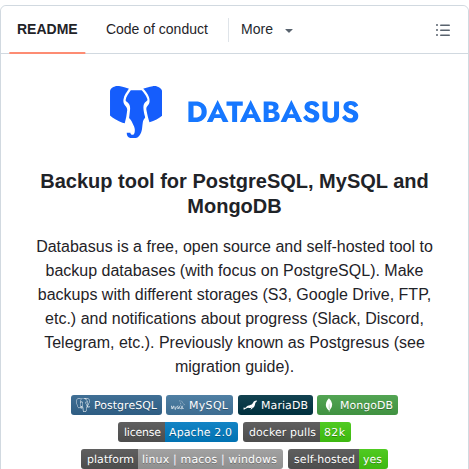 Databasus Databasus screenshot