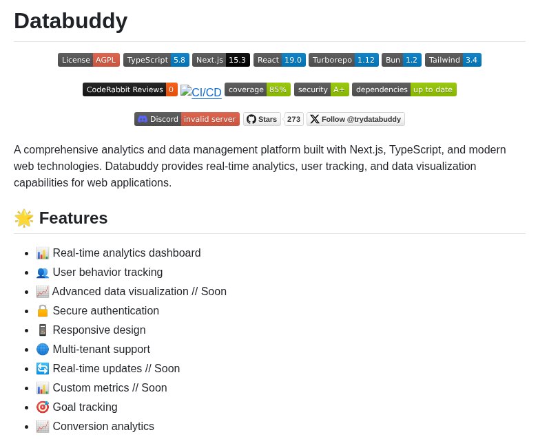 Databuddy Analytics Databuddy screenshot