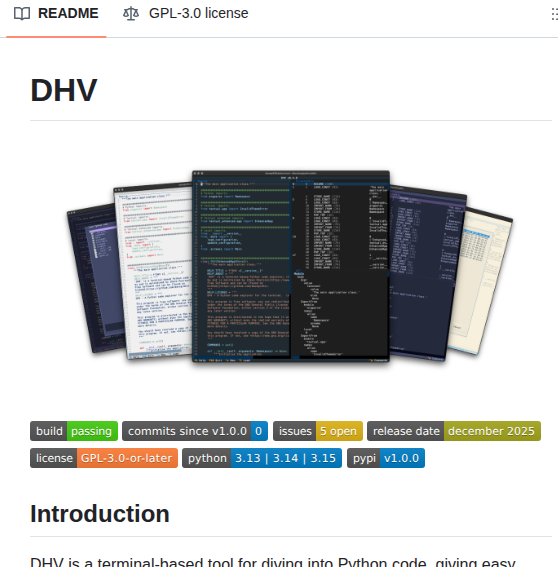 Davep Dhv screenshot