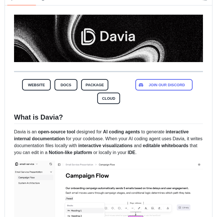 Davialabs Davia screenshot