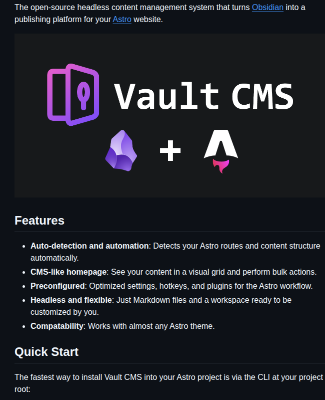 Davidvkimball Vault Cms screenshot