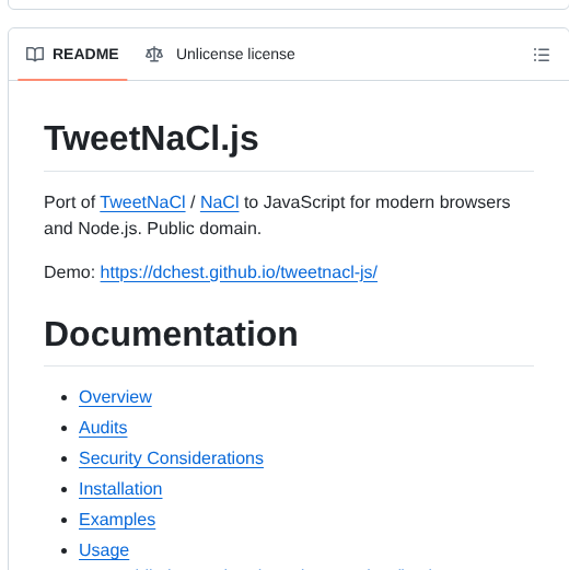 Dchest Tweetnacl Js screenshot