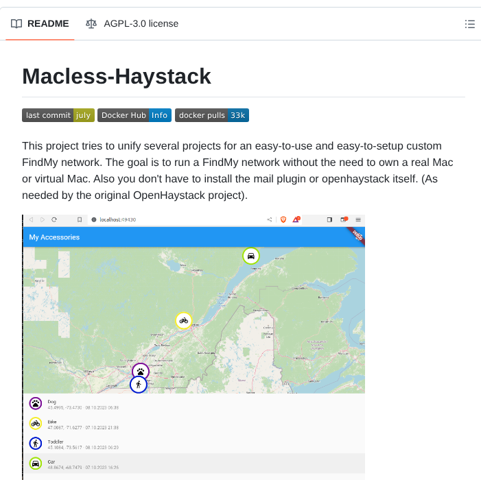 Dchristl Macless Haystack screenshot