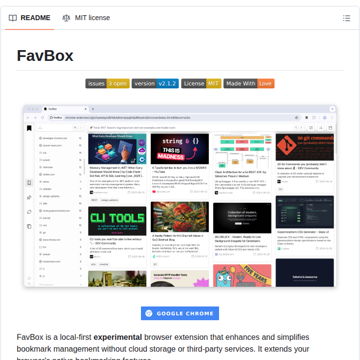 Dd3v Favbox screenshot