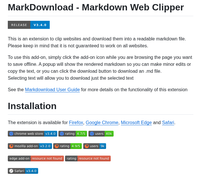 Deathau Markdownload screenshot