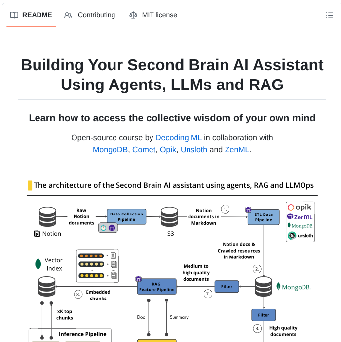 Decodingai Magazine Second Brain Ai Assistant Course screenshot