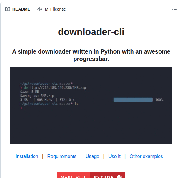 Deepjyoti30 Downloader Cli screenshot