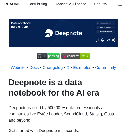 Deepnote Deepnote screenshot