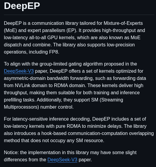Deepseek Ai Deepep screenshot