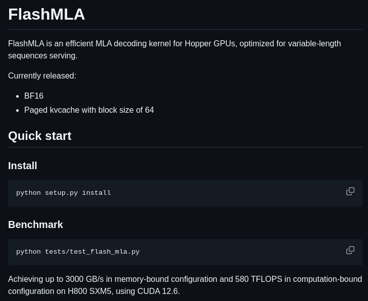 Deepseek Ai Flashmla screenshot