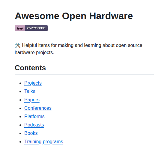 Delftopenhardware Awesome Open Hardware screenshot