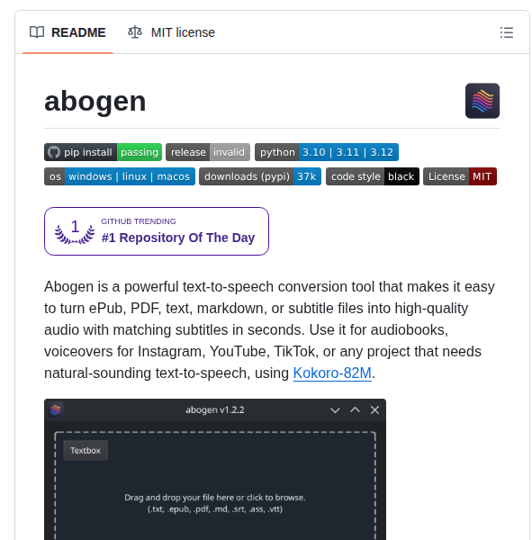 Denizsafak Abogen screenshot