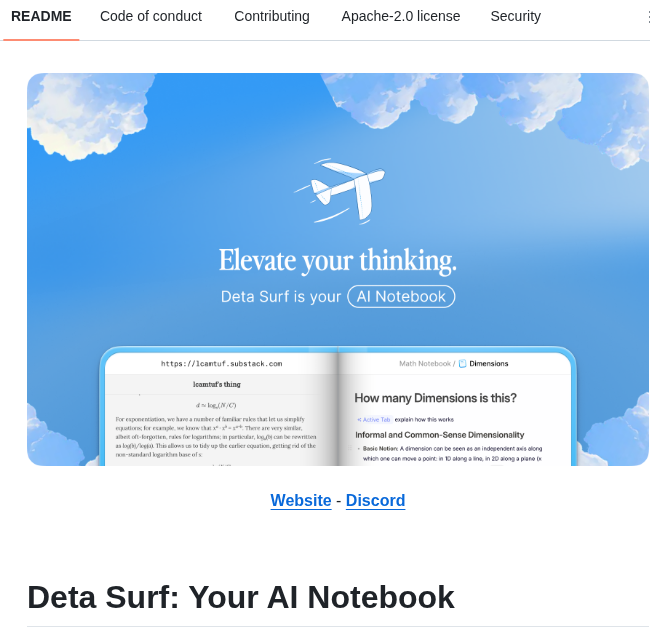 Deta Surf screenshot