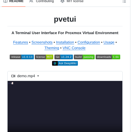 Devnullvoid Pvetui screenshot