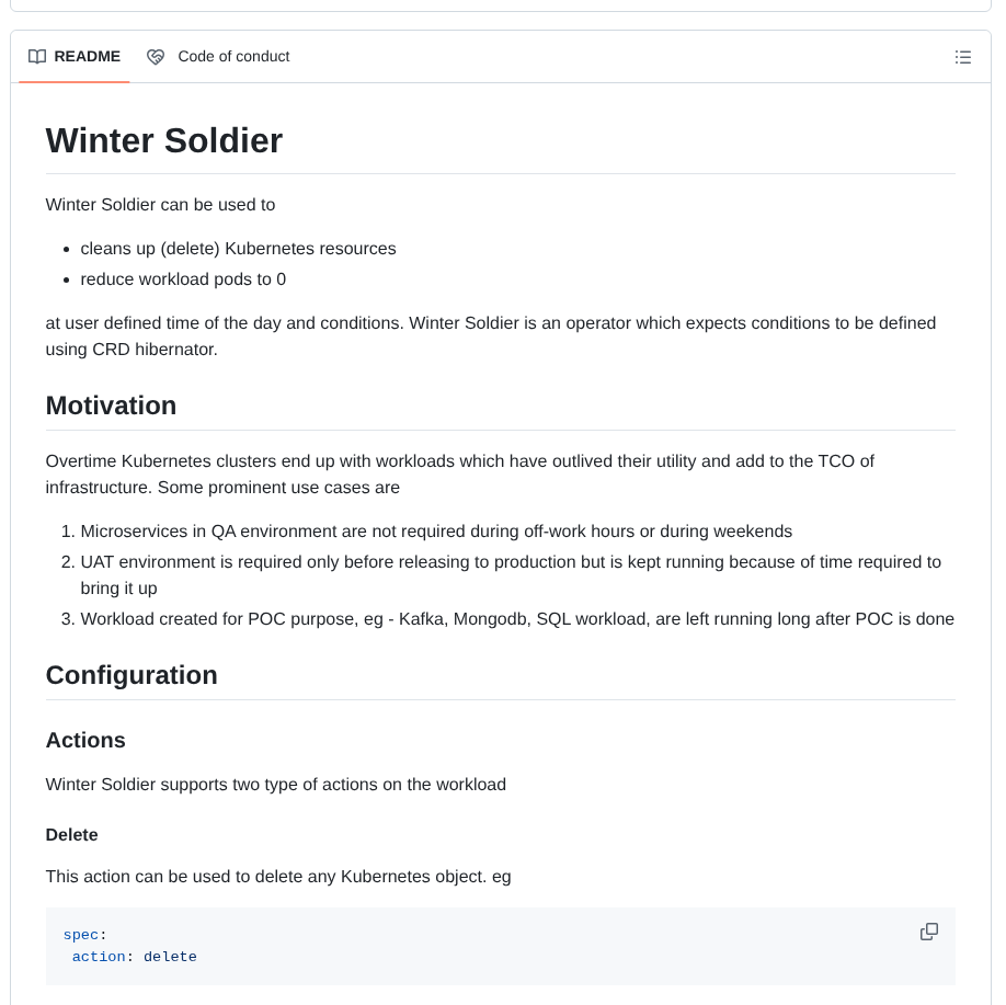 Devtron Labs Winter Soldier screenshot