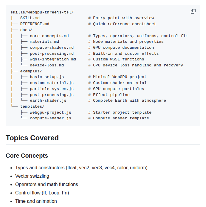 Dgreenheck Webgpu Claude Skill screenshot