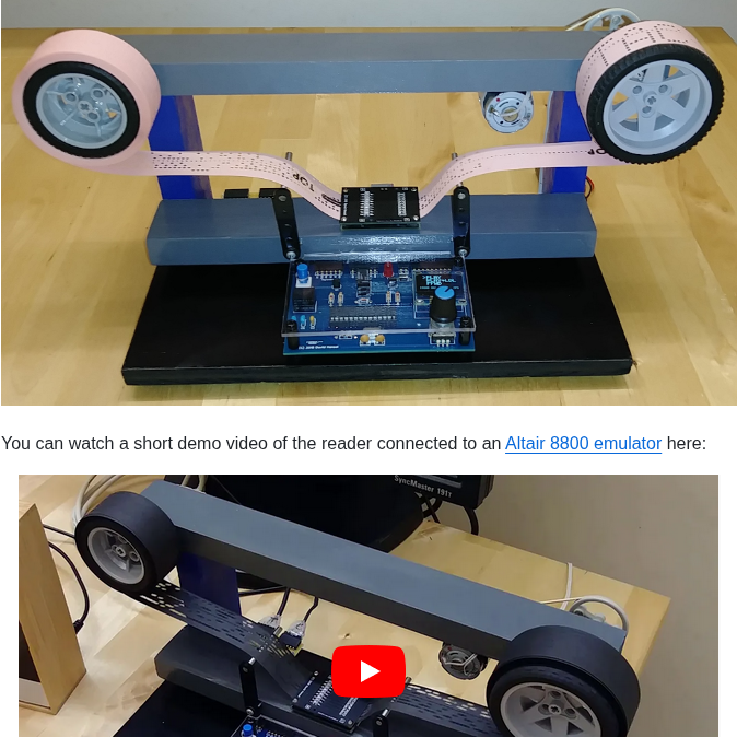 Dhansel Papertapereader screenshot