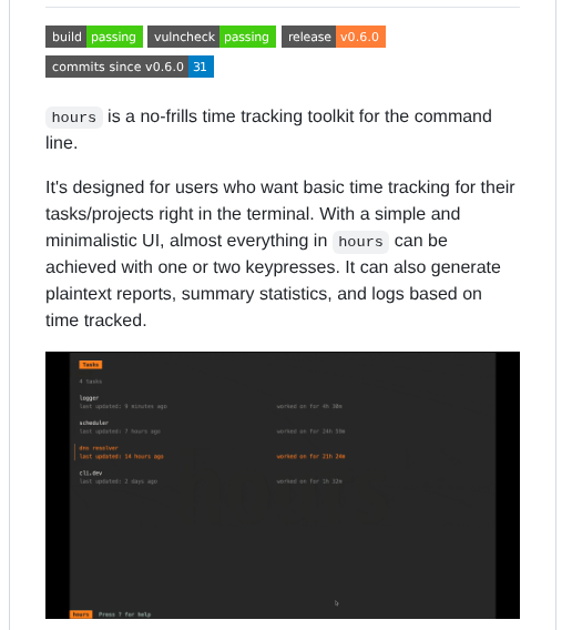 Dhth Hours screenshot
