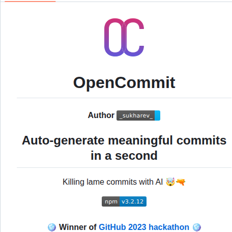 Di Sukharev Opencommit screenshot
