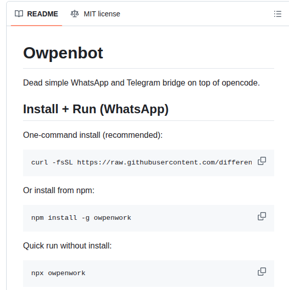 Different Ai Owpenbot screenshot