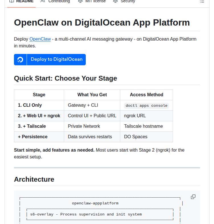 Digitalocean Labs Openclaw Appplatform screenshot