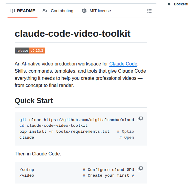 Digitalsamba Claude Code Video Toolkit screenshot