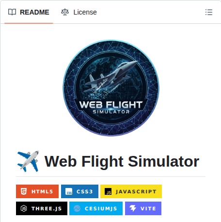 Dimartarmizi Web Flight Simulator screenshot