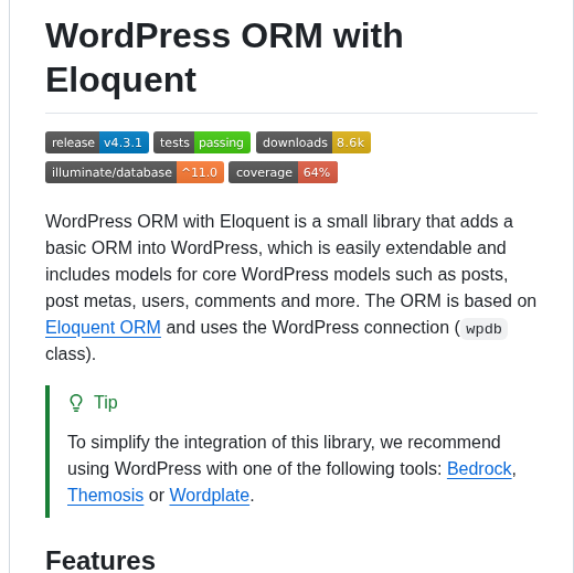 Dimitribouteille Wp Orm screenshot