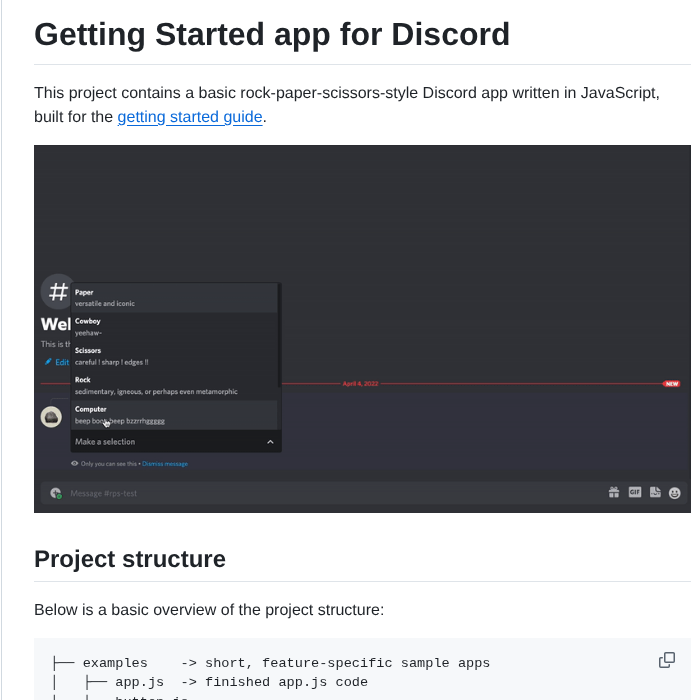 Discord Discord Example App screenshot